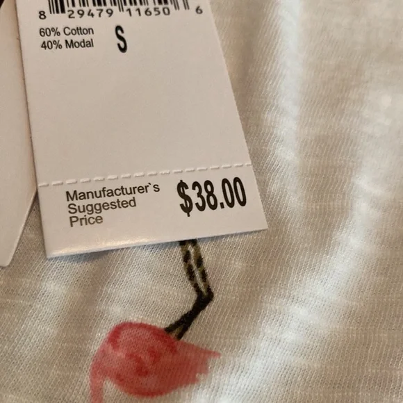 🌸NWT WORKSHOP REPUBLIC Clothing Flamingo Top - size womens Small - Picture 10 of 12